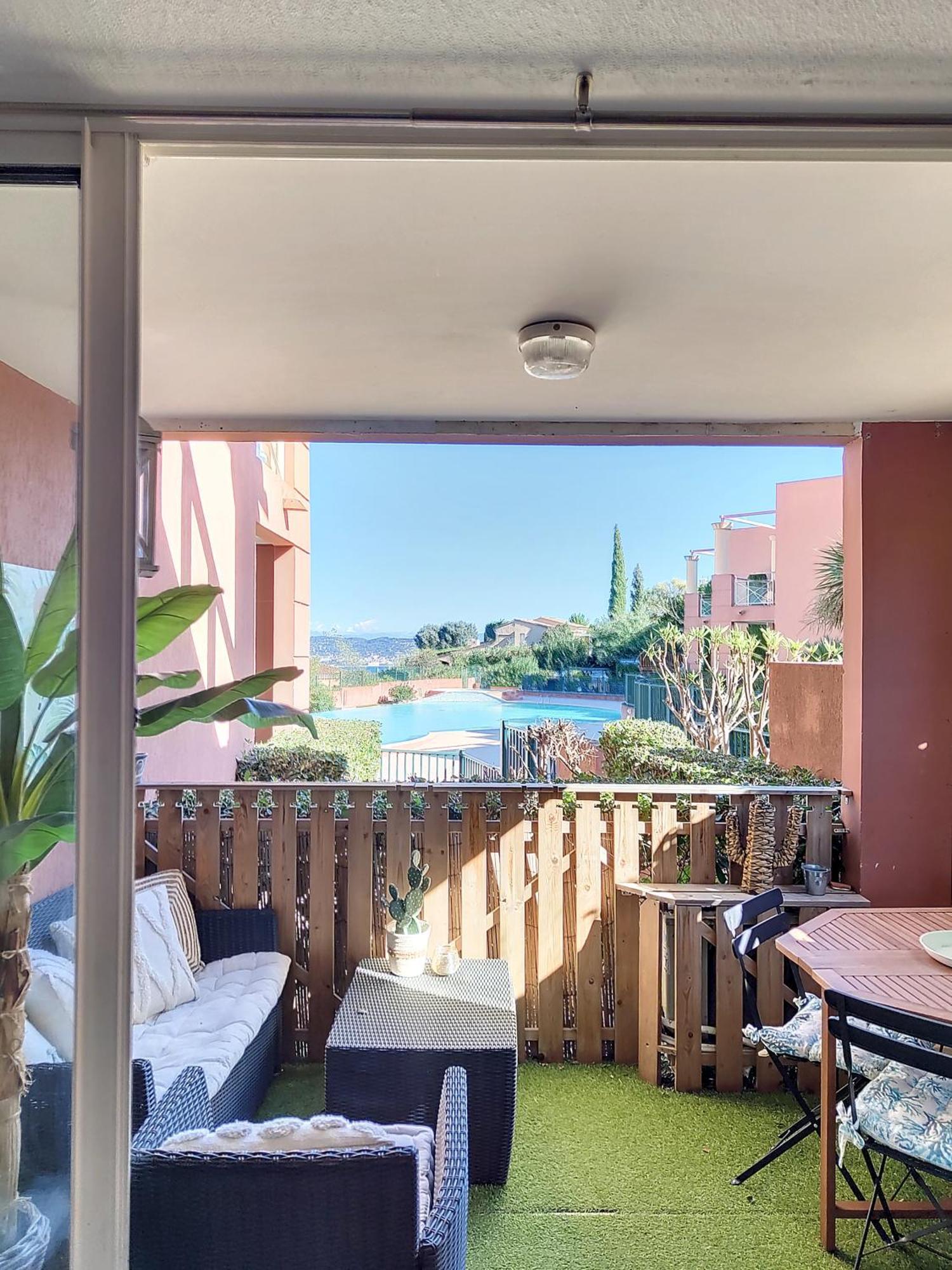 Appartement Vue Mer, Piscine, Free Parking à Théoule-sur-Mer Extérieur photo